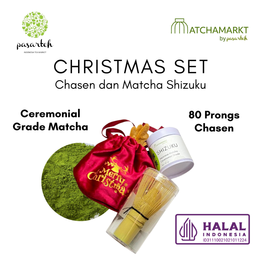 Christmas Set (Chasen Set) Ceremonial Matcha + Chasen