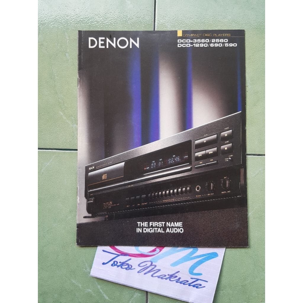 buku booklet iklan cd player DENON DCD-3560/2560 DCD-1290/690/590 jadul lawas lama langka