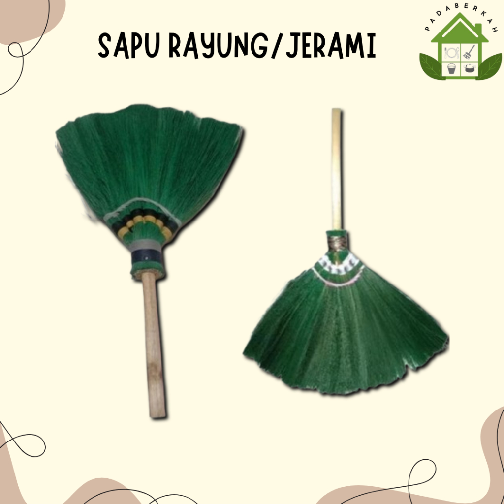 Sapu Rumput Jerami Murah Sapu Lantai Rayung Sapu Jerami Tebal Alami Sapu Jerami Murah Sapu Rayung