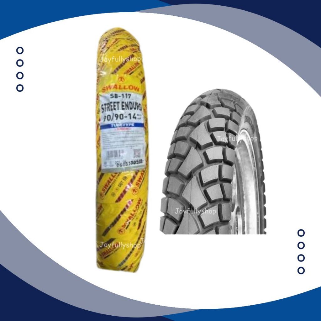Ban Luar Swallow 90/90-14 SB117 Street Enduro (Tubetype)