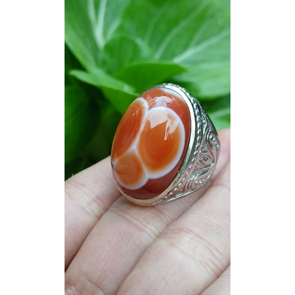 NATURAL AKIK SULAIMAN MOTIP GAMBAR SATRIA BAJA HITAM