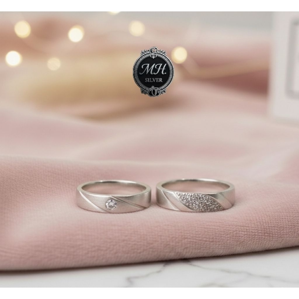 Cincin Couple Perak Handmade