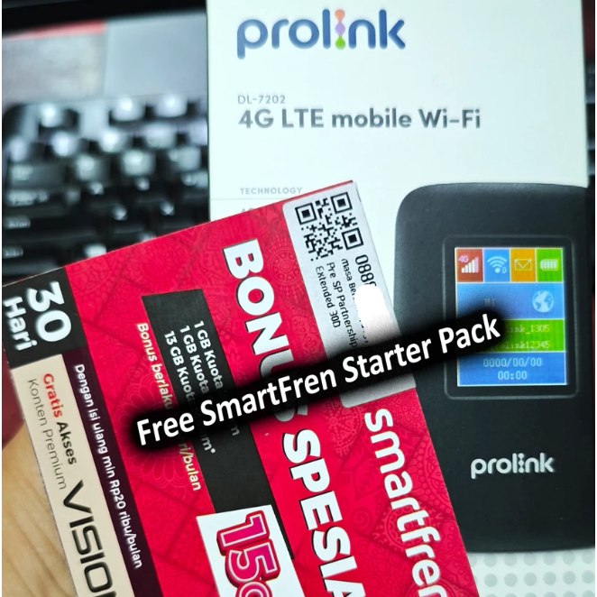 Modem PROLINK DL-7202 DL7202 MIFI Modem 4G LTE WiFi Hotspot Unlock Semua Kartu