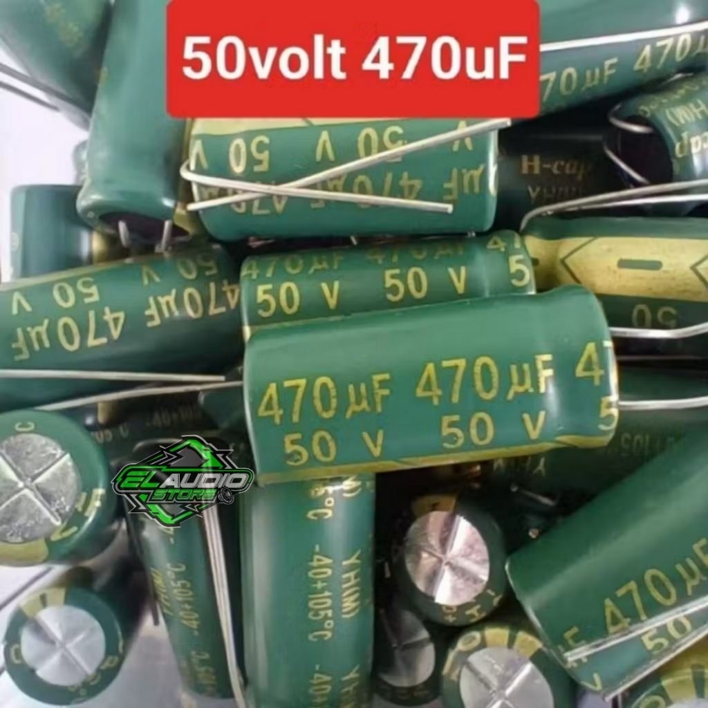 Elco Capasitor 50v 470uf Elko Kapasitor Kualitas Bagus