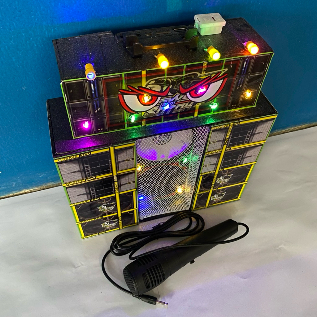 Miniatur Sound system karaoke bluetooth