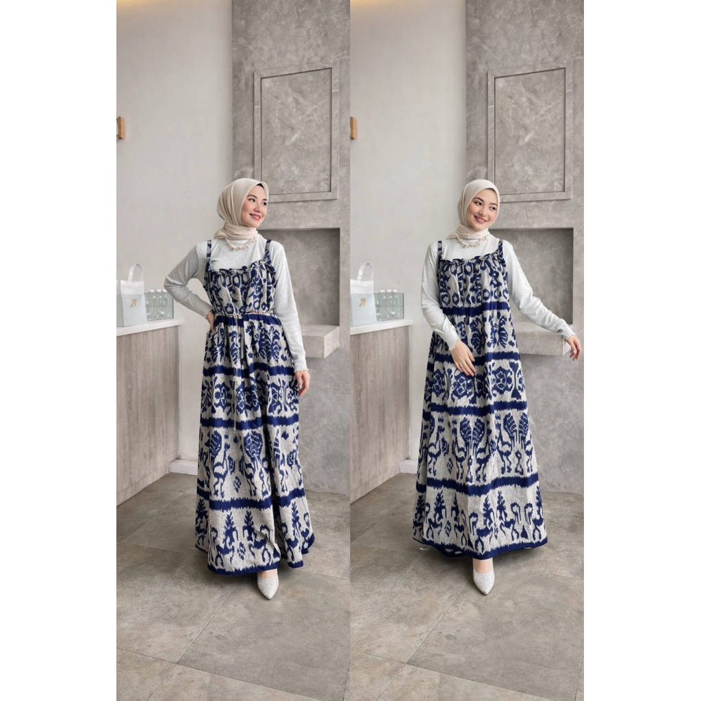 Dress Tenun Baju Tenun Dress Kondangan