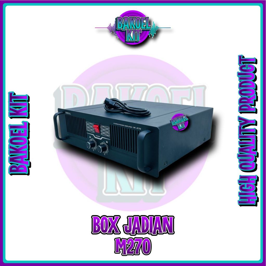 [BOX JADIAN] Power Amplifier RAKITAN M-270 (FREE PACKING KAYU) ups