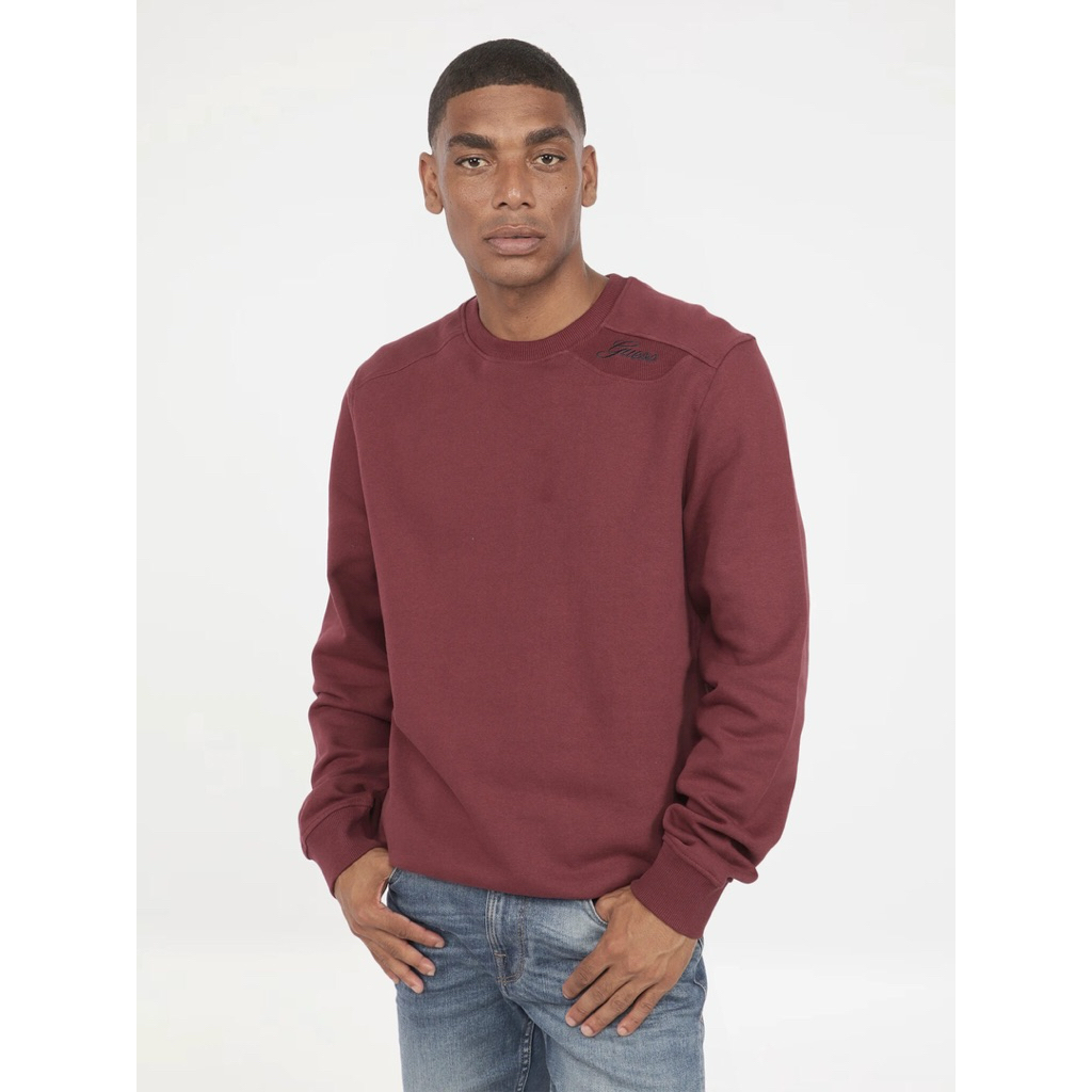 [NEW] GUESS Men Inserted Logo Sweatshirt Size S Original baju Sweater pria cowok luxury brand