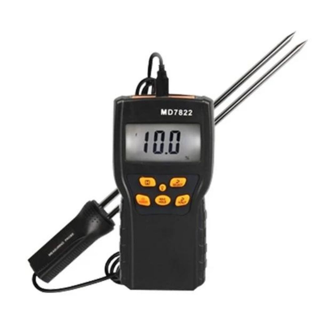 MD-7822 Digital Grain Moisture Meter Alat Ukur Kadar Air Biji Bijian MD7822