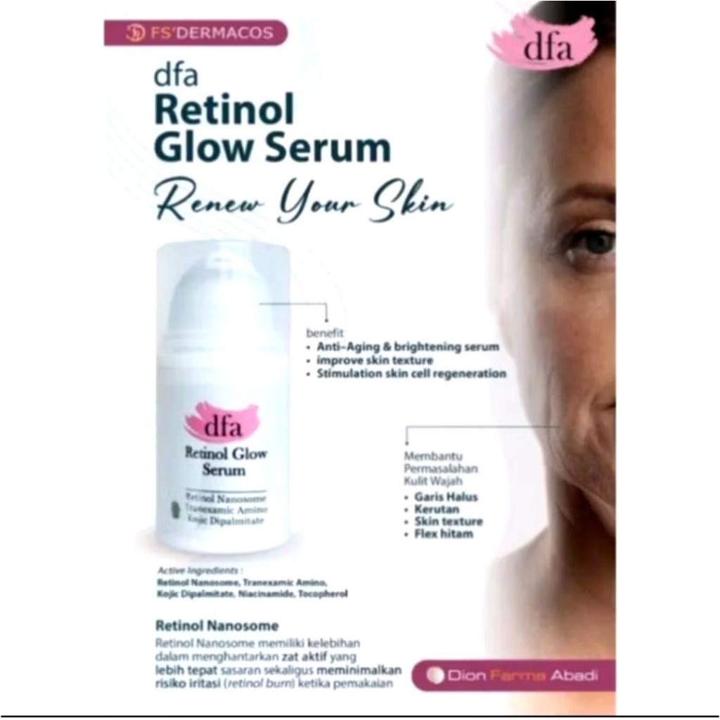 [100%ORI] DFA Retinol Glow Serum / dfa serum retinol glow