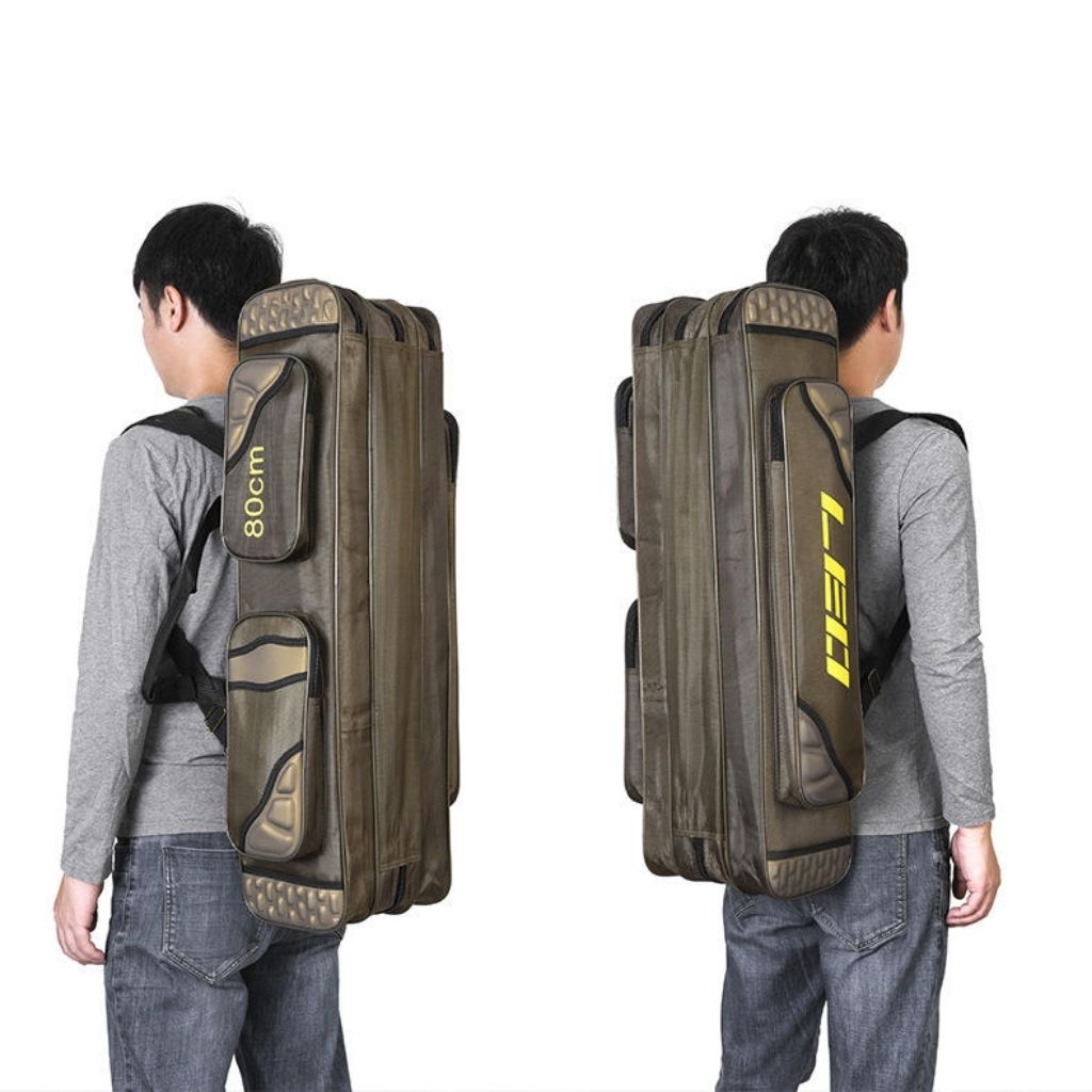 Tas Pancing Kapasitas Tinggi Perlengkapan Memancing Portabel Multifungsi Kotak Pancing Tas Penyimpan