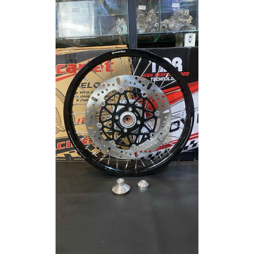 PAKET VELG SCARLET DEPAN 160x17 TROMOL FIZ R ORI ORIGINAL