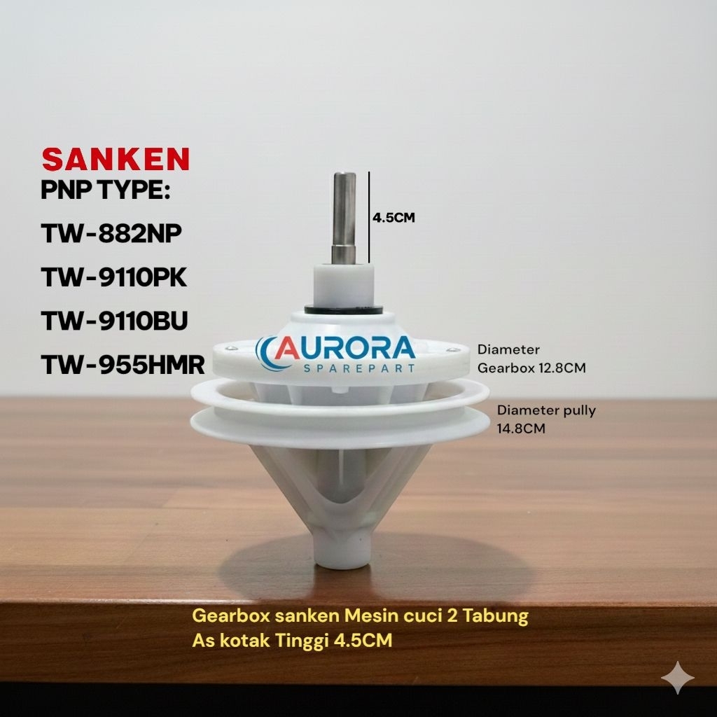 Gearbox sanken As Kotak Tinggi As 4.5CM Type TW-882NP TW-9110PK TW-9110BU TW-955HMR