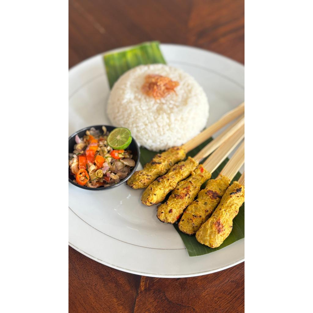 Sate Lilit Ayam Geg Arum Bumbu Rempah Khas Bali | Isi 20 Tusuk