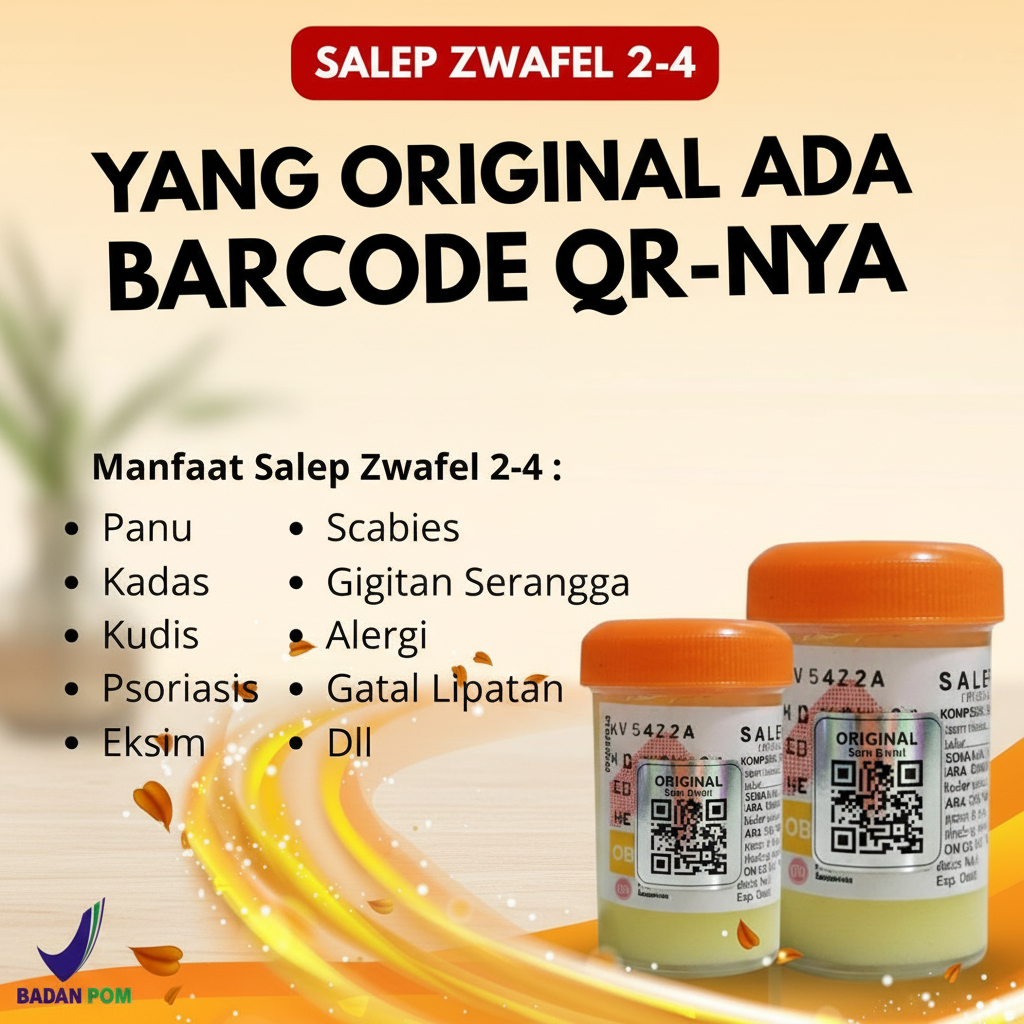Salep 24 Zwafel 2-4 Original BPOM Obat Jamur Kulit Scabies Gatal Eksim Psoriasis Panu Kadas Kurap