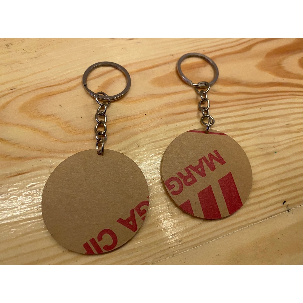 Gantungan Kunci Akrilik Polos / Ganci Bulat