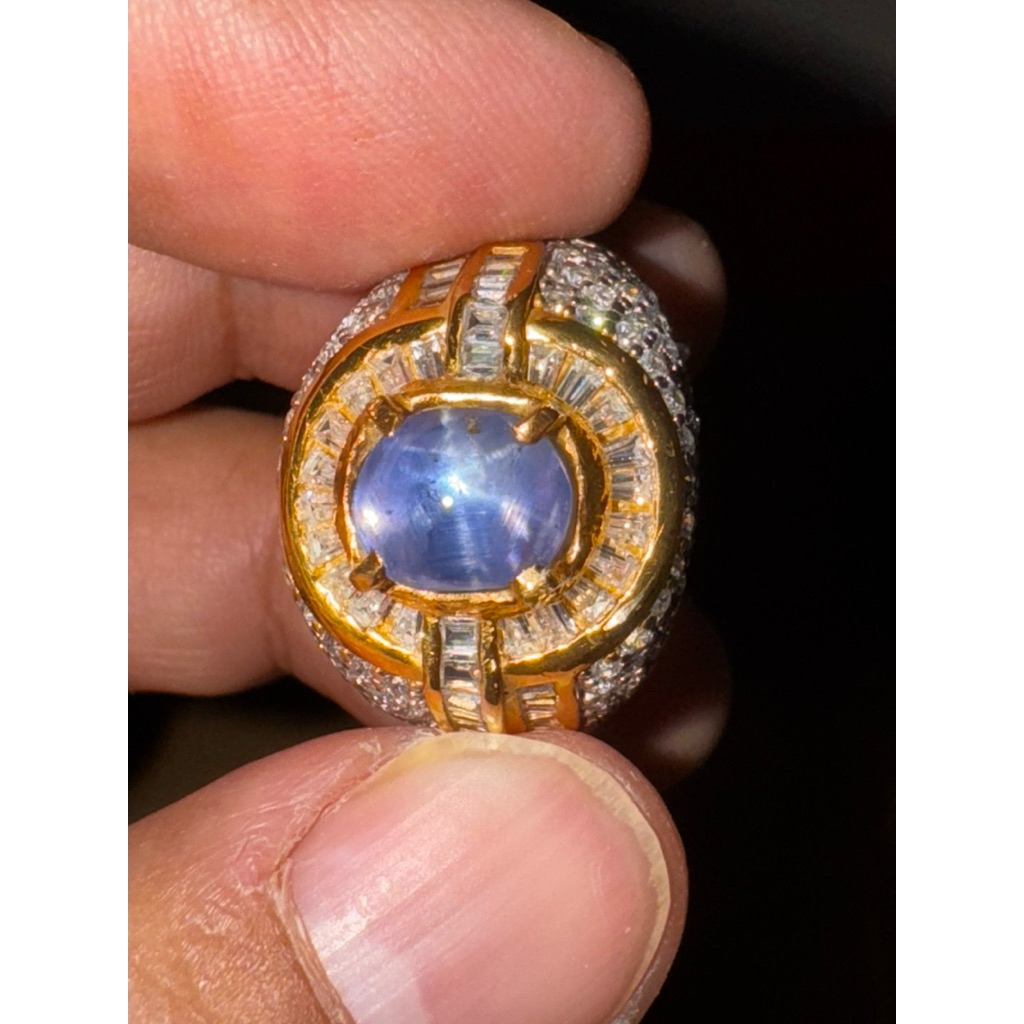 Blue Sapphire Srilanka Double Star