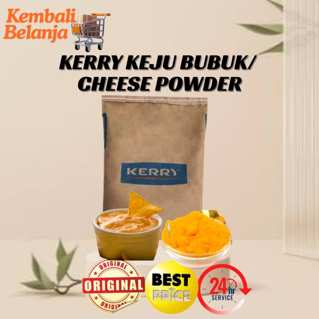 Kerry Keju Bubuk 50-100 Gram/ Keju Bubuk Asin Gurih/ Kerry Cheese Powder/ Keju Bubuk Kerry