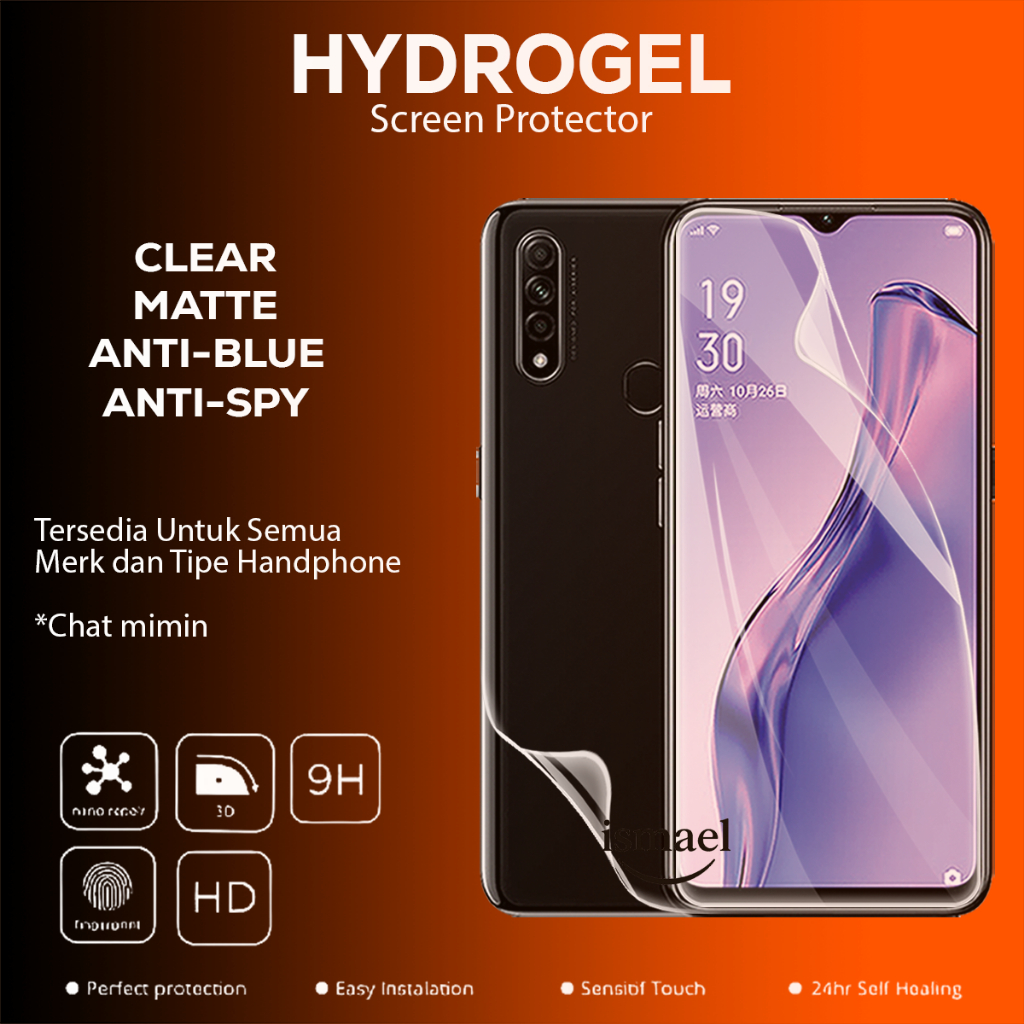 Anti Gores Hydrogel For Oppo A8 Hydrogel Film Pelindung Layar