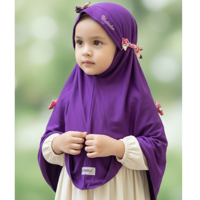 Jilbab instan Anak bahan kaos adem nyaman  Umur 1-5 Tahun Terbaru Kekinian ANANDA