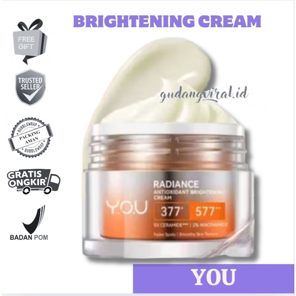 -GV- YOU Symwhite 377 Radiance Up Skin Barrier moisturizer and brightening cream with ceramide You y