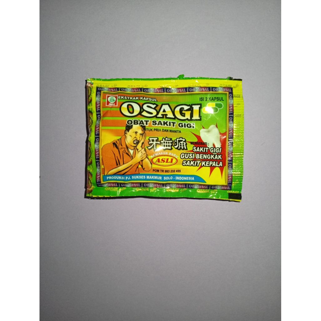osagi obat sakit gigi gusi bengkak sakit kepala pusing 1 sachet