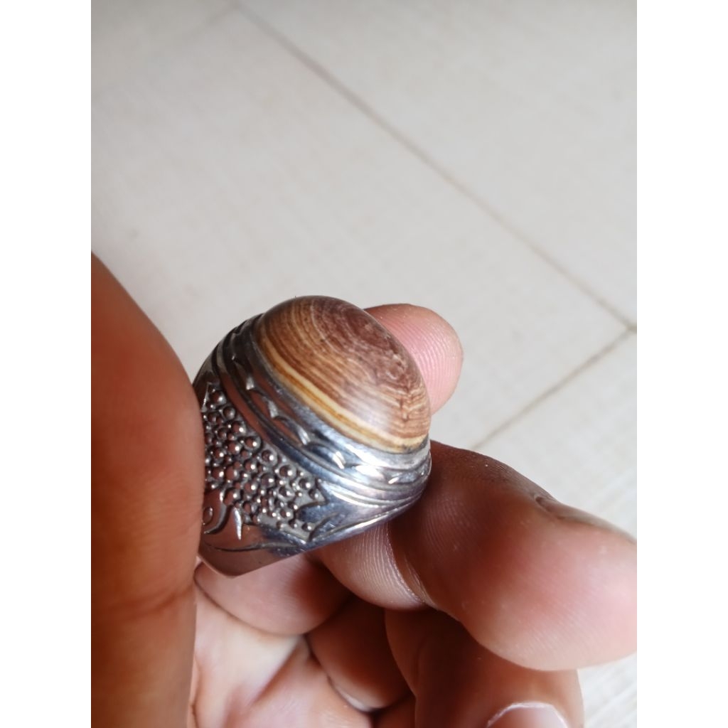batu jamal motif puser bumi , batu peninggalan asli ex lurah