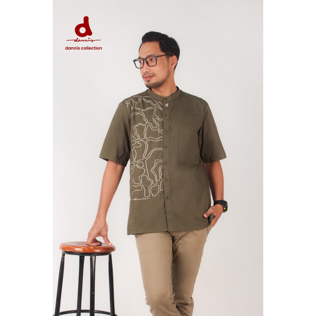 Rumah Dannis - Koko Dewasa 241201 Army Size XXL (Koko Dewasa Bahan Cotton)