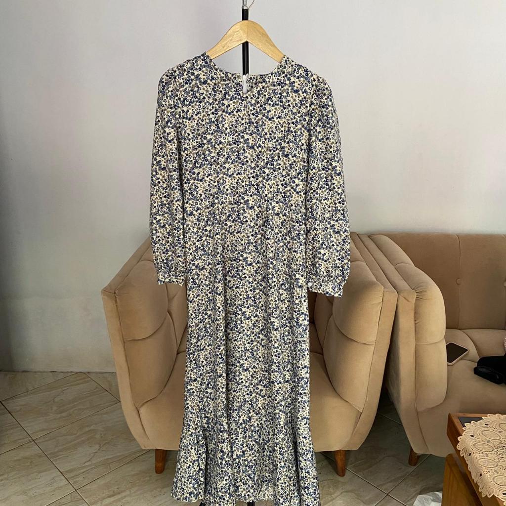 PRELOVED Gamis Wanita Baju Wanita Motif Bunga