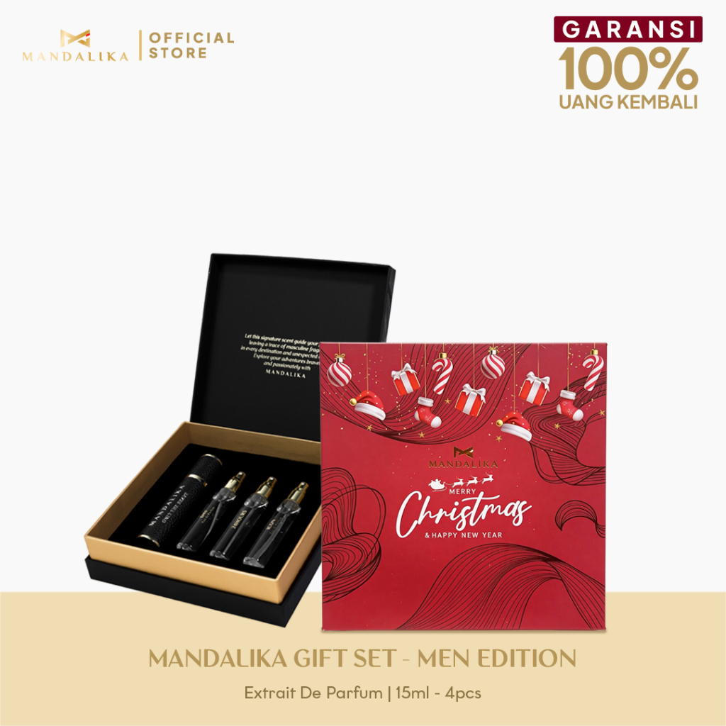 Mandalika Gift Set Men Edition - 4 Parfum 15ml