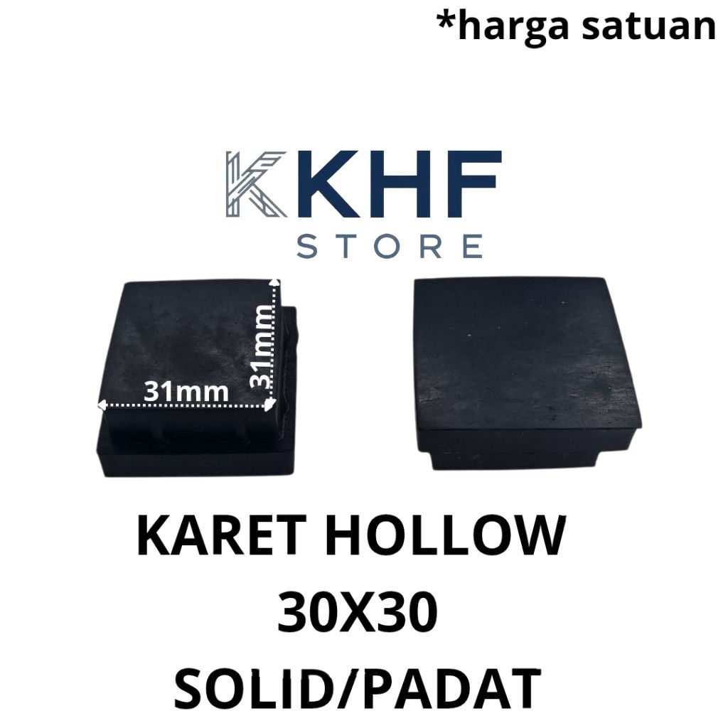 KARET KAKI HOLLOW 3x3 PADAT/KARET TAPAK KAKI/KARET KAKI MEJA/KURSI/BANGKU