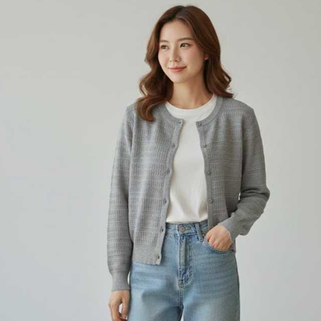 FASSHON - Jihyo Cardigan -Atasan Rajut Wanita