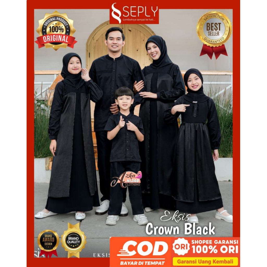 SEPLY Sarimbit Lebaran 2026 Eksis Crown Black Seply Original - Sarimbit SEPLY terbaru 2026 - Sarimbi
