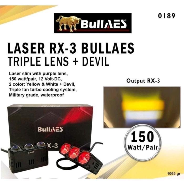 Mini Projie 3 Lensa Mata RX-3 RX3 LED 150W 2 Channel MERK AES Lampu Tembak Led Laser 3 Mata RX-3 PRO