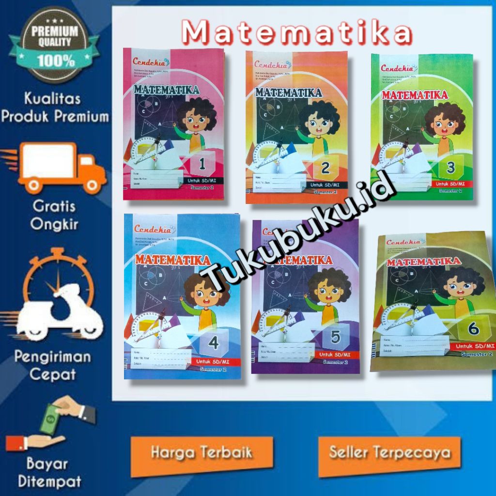 BUKU MODUL LKS MATEMATIKA KELAS 1 SAMPAI 6 SEMESTER 2 PUSTAKA CENDEKIA