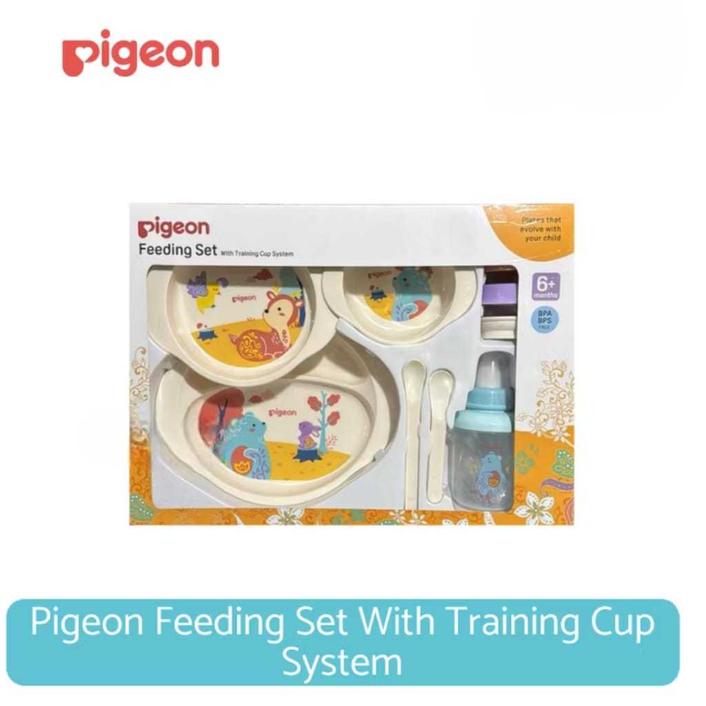 Pigeon Feeding Set + Training cup / Tempat Makan Bayi