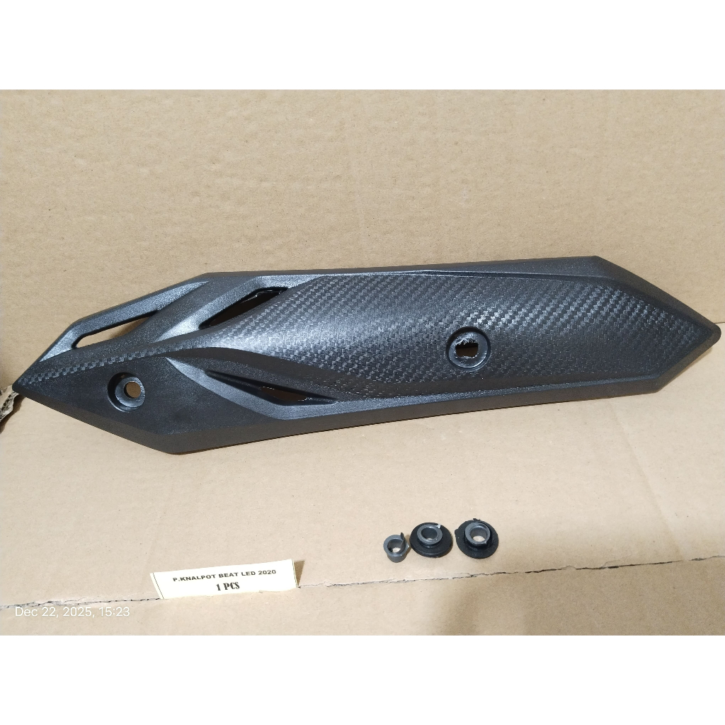 cover knalpot/tameng pelindung knalpot honda beat deluxe led 2020-2024 murah berkualitas seperti ori