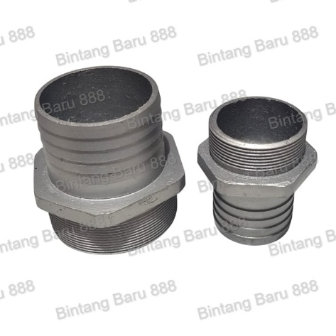 Sambungan Pompa Kopling Drat Luar / Nepel Alkon / Sambungan pompa keong turbo
