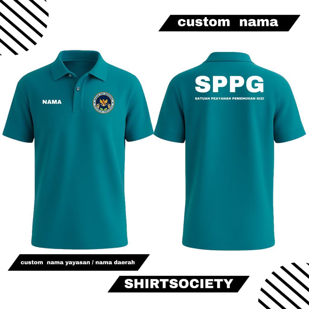 Kaos POLO SPPG / Free Costum Nama
