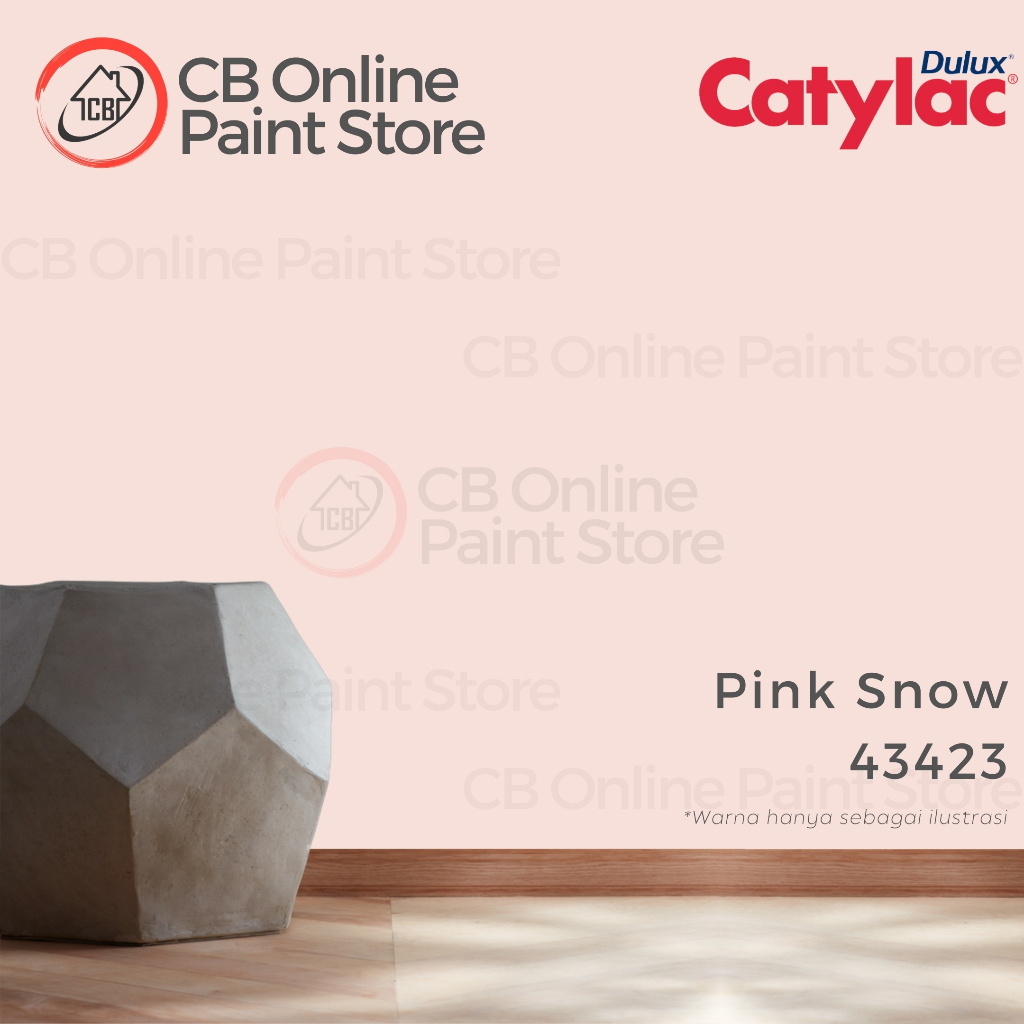 CAT TEMBOK DULUX CATYLAC - PINK SNOW 43423 - PAIL