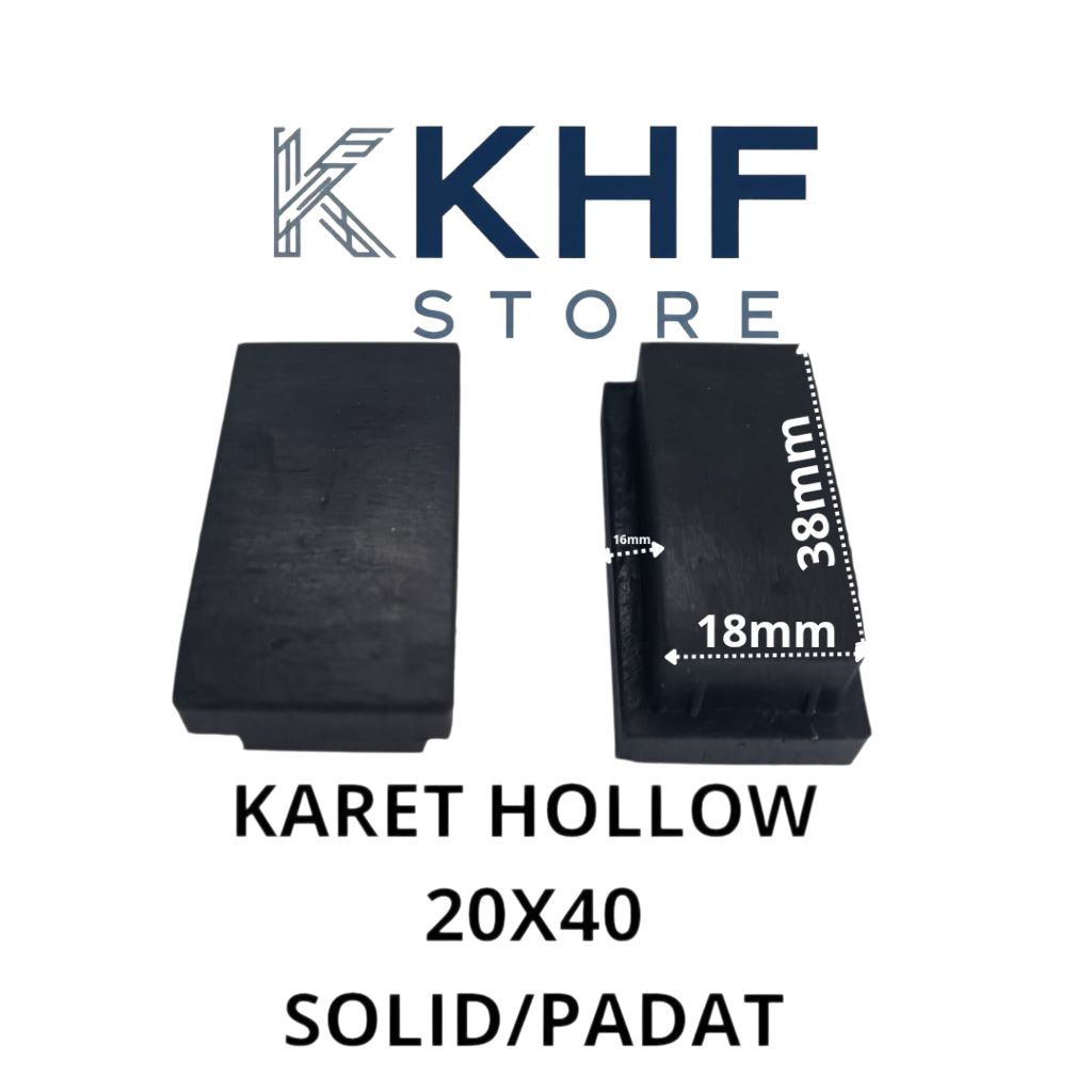 KARET KAKI HOLLOW 2x4 PADAT/KARET TAPAK KAKI/KARET ALAS KAKI MEJA/KURSI