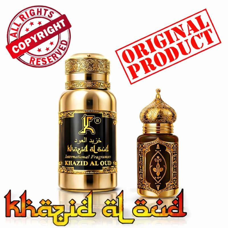Khazid Al Oud - Minyak Gaharu Asli | Pure Arabian Oud Oil | Non-Alkohol | Aroma Premium & Tahan Lama