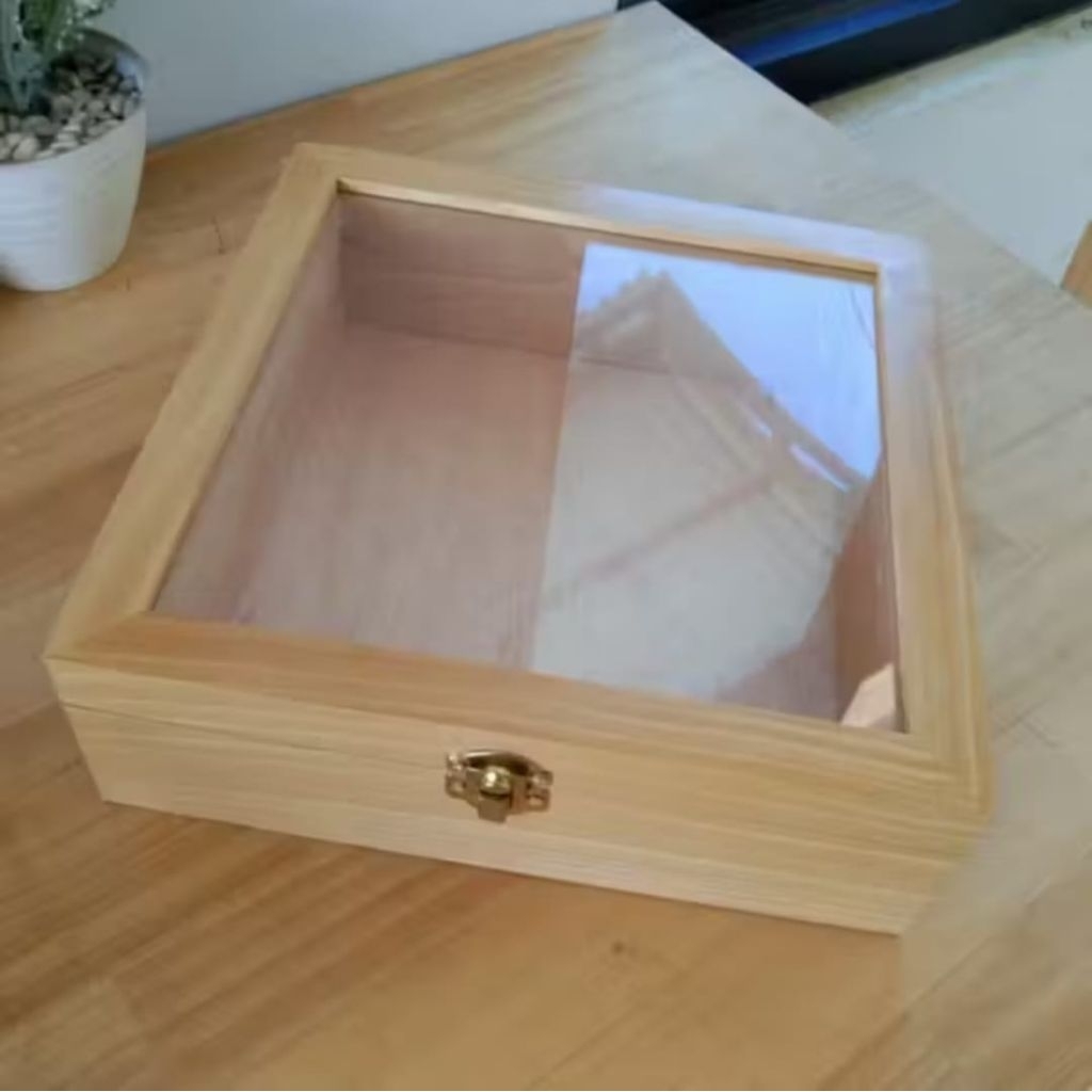 custom box akrilik kayu