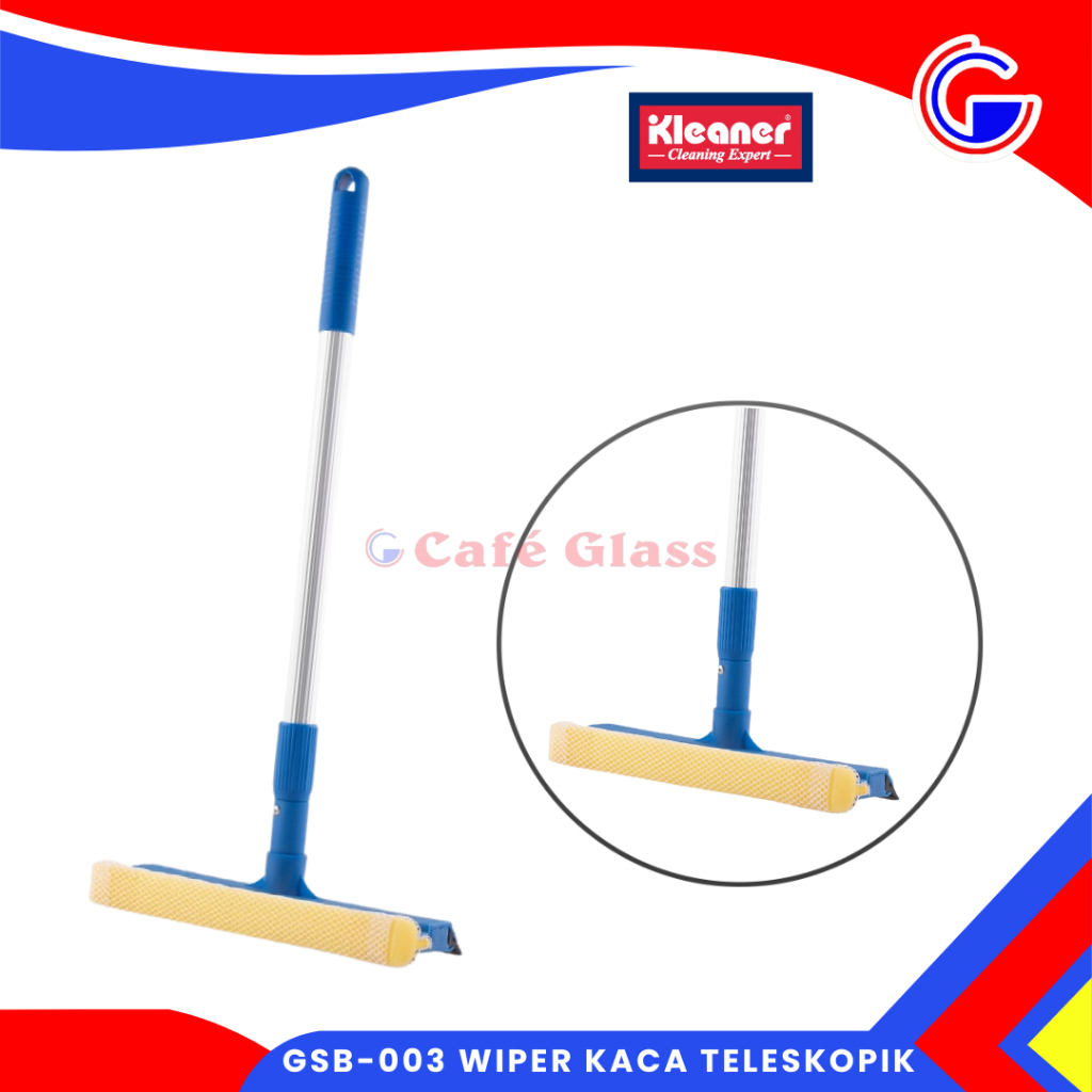 WIPER SPONGE TELESKOPIK | ALAT PEMBERSIH KACA GAGANG DIPANJANGKAN | GSB-003 WIPER KACA TELESKOPIK