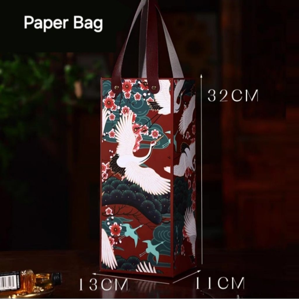 Paper Bag Wine | Paper Bag Imlek | Paper Bag New Year | Paper Bag Kue | Paper Bag Gift | Paper Bag K