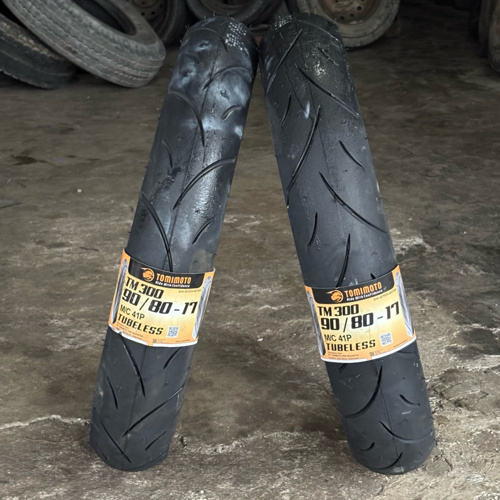 BAN TUBLES TOMIMOTO TM300 90/80 R17 BAN TOMIMOTO MATIC BAN MOTOR TUBLES TOMIMOTO 90/80 17 BAN MOTOR 