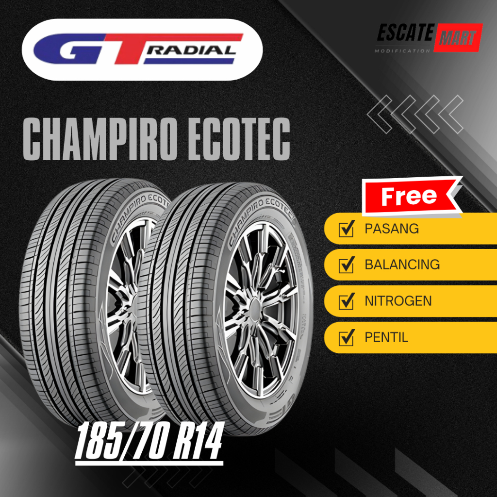 GT Radial Champiro Ecotec 185/70 R14 - Ban Mobil Champiro Ecotec 185 70 R14