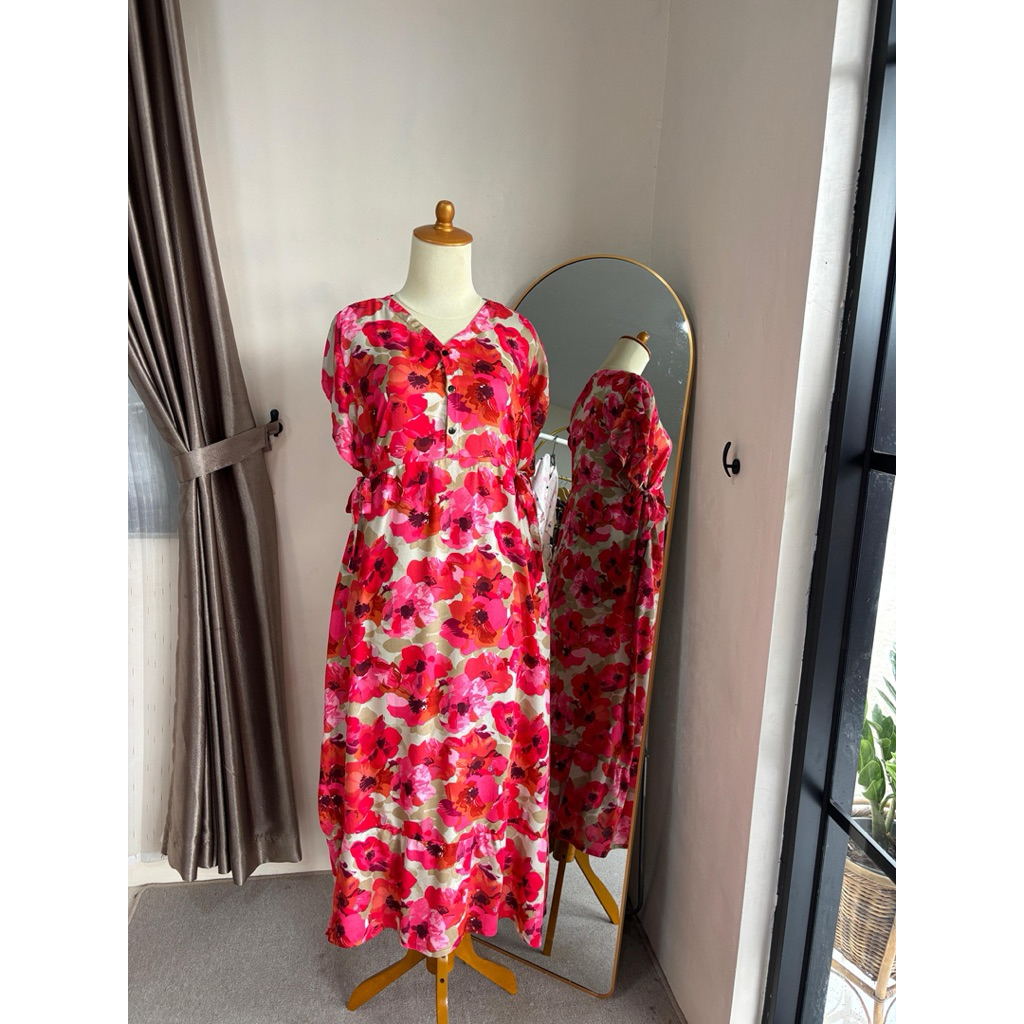 DRESS NAGITA DASTER RAYON JUMBO BUSUI GROSIR DASTER RAYON JEMBER