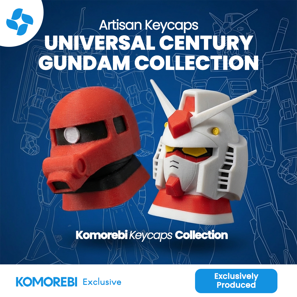 Artisan Keycap Gundam RX-78-2 Amuro Ray Char Zaku MS-05S Universal Century Keyboard (126)