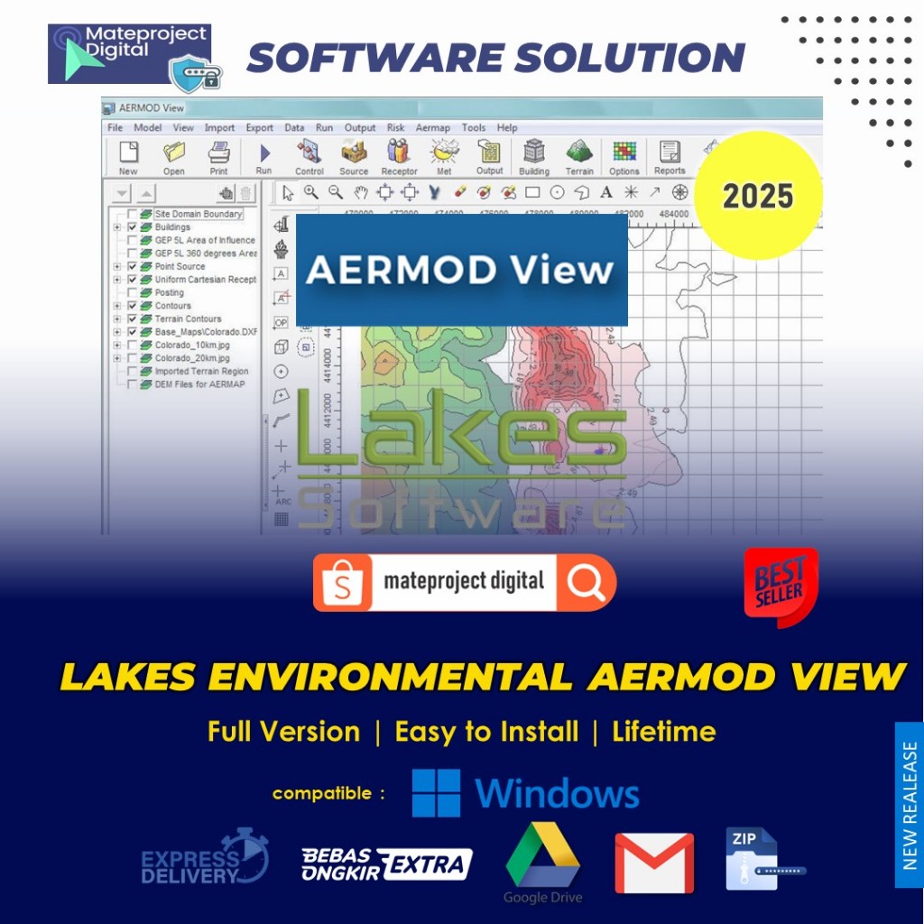 Lakes Environmental AERMOD View 8.9 Software Lakes Aermod View